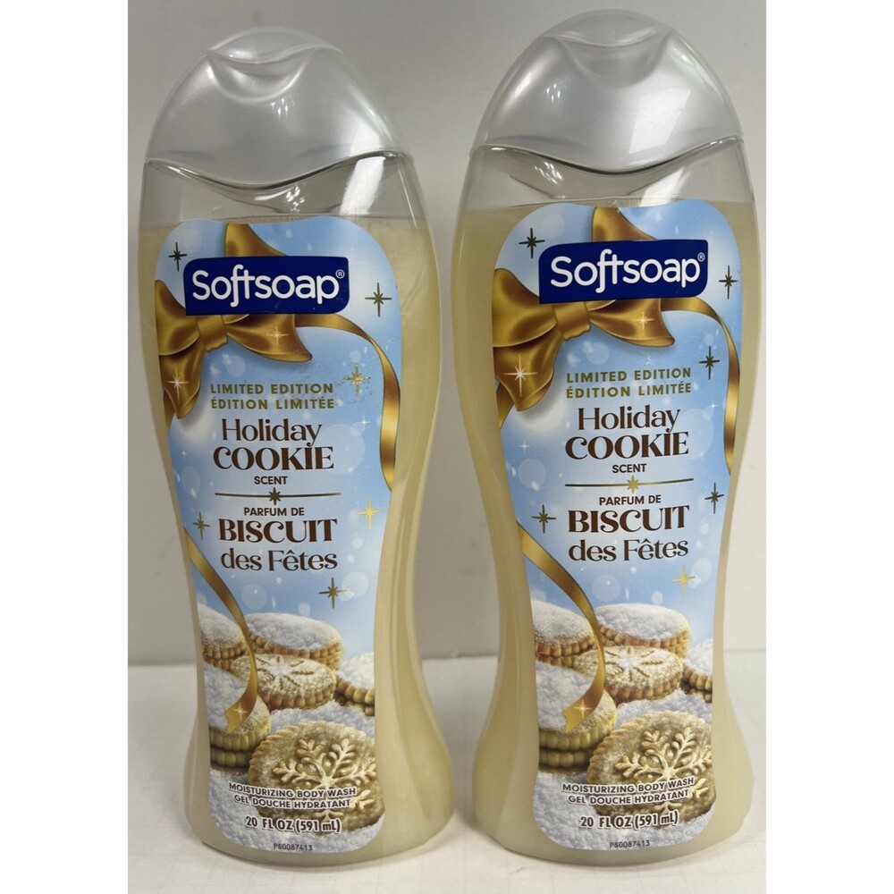 2-Softsoap HOLIDAY COOKIE Holiday Limited Edition Moisturizing Body Wash Gel